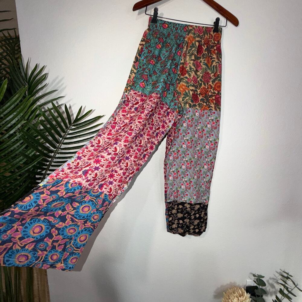Natural Life Floral Patchwork Boho Pants
